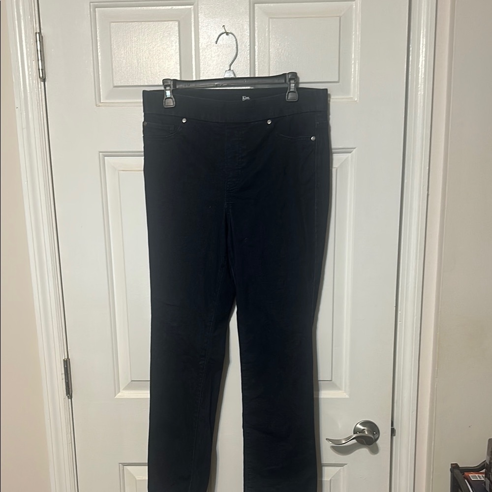 Kim Rogers Black Straight Leg Jeans Tummy Control